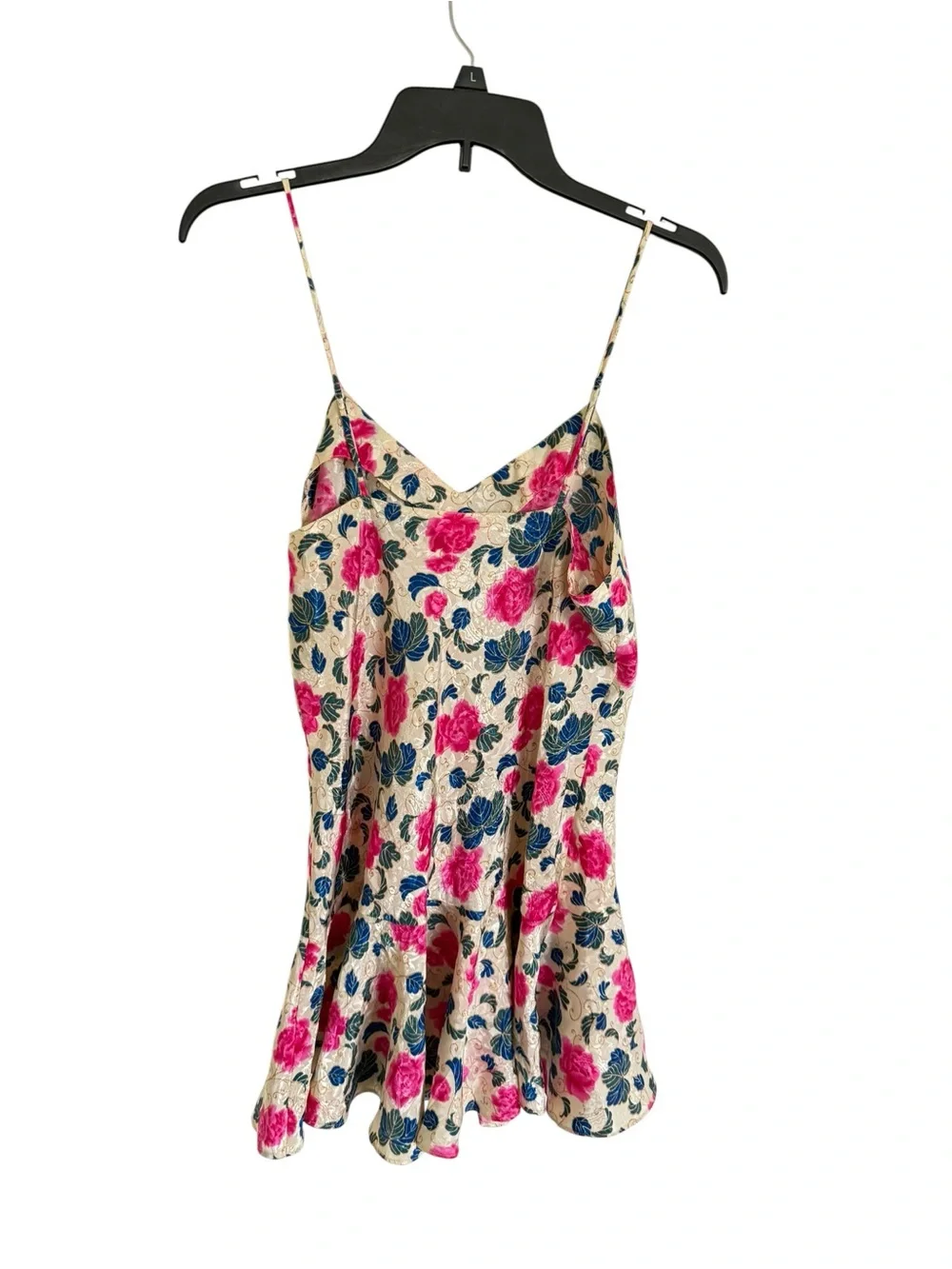 Victorias Secret Gold Label Vintage Floral V-Neck Satin Slip Dress - Picture 2 of 5